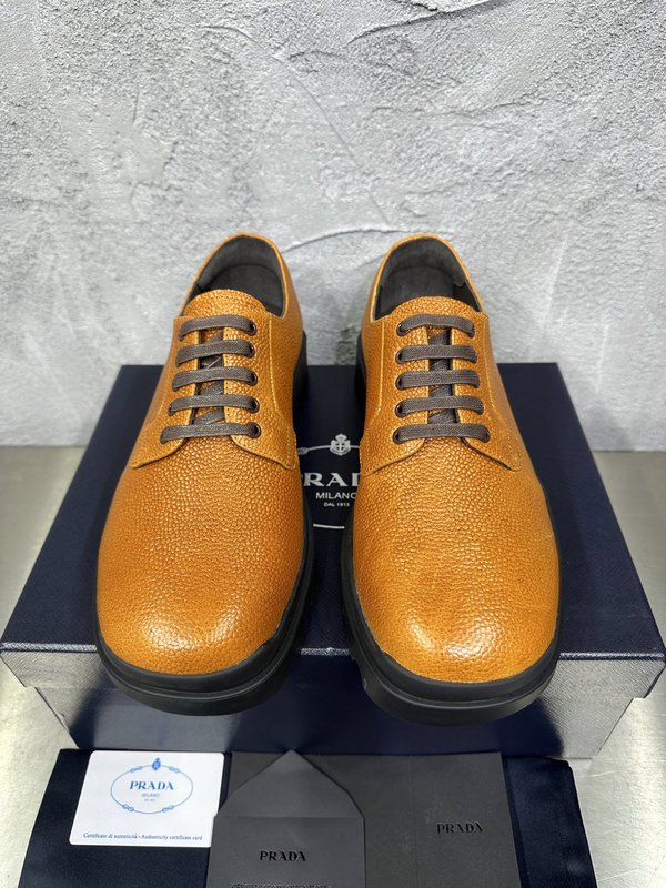 PRADA 춘추 신상 레이스 더비 비즈니스 슈즈 001-196122