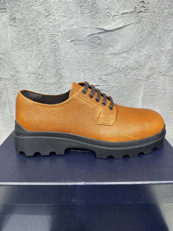 PRADA 춘추 신상 레이스 더비 비즈니스 슈즈 001-196122