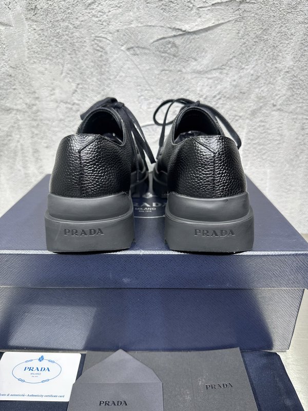 PRADA 춘추용 영국풍 비즈니스 레이스 더비슈즈 001-196123