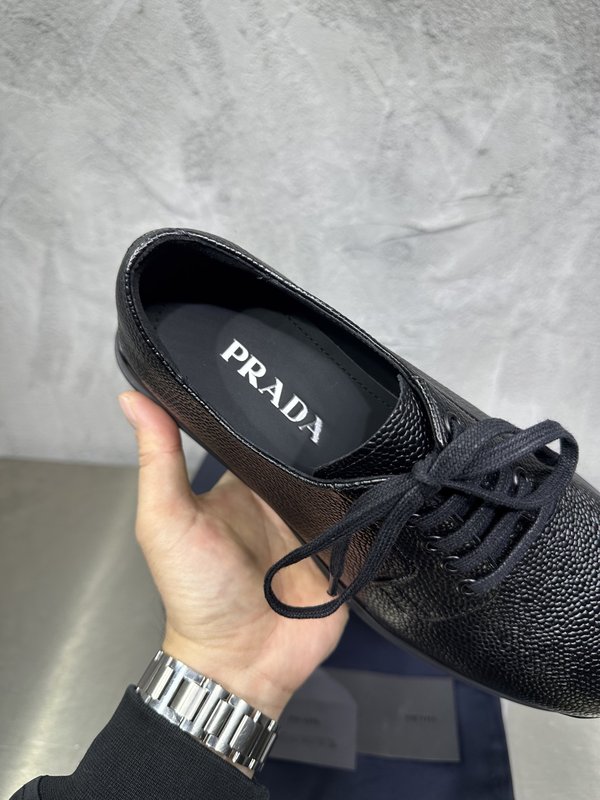 PRADA 춘추용 영국풍 비즈니스 레이스 더비슈즈 001-196123