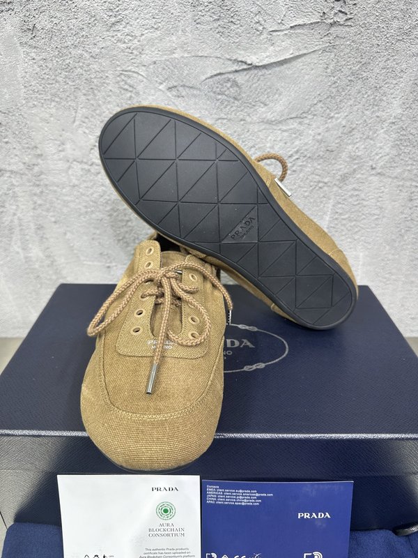 PRADA 빈티지 남성 데션 워시드 캐주얼 슈즈 001-196136
