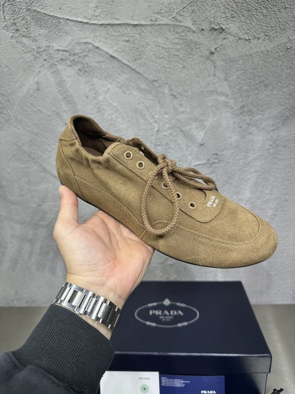 PRADA 빈티지 남성 데션 워시드 캐주얼 슈즈 001-196136