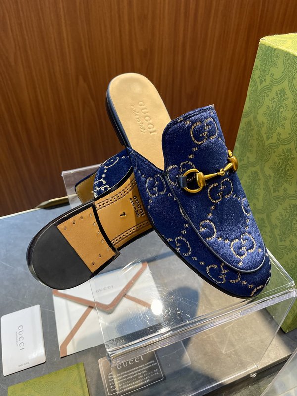 GUCCI 남성 여름 뮬 슬리퍼 001-196178