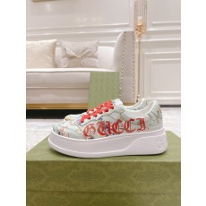 GUCCI 2022SS 커플 두꺼운 밑창 화이트 슈즈 001-196231