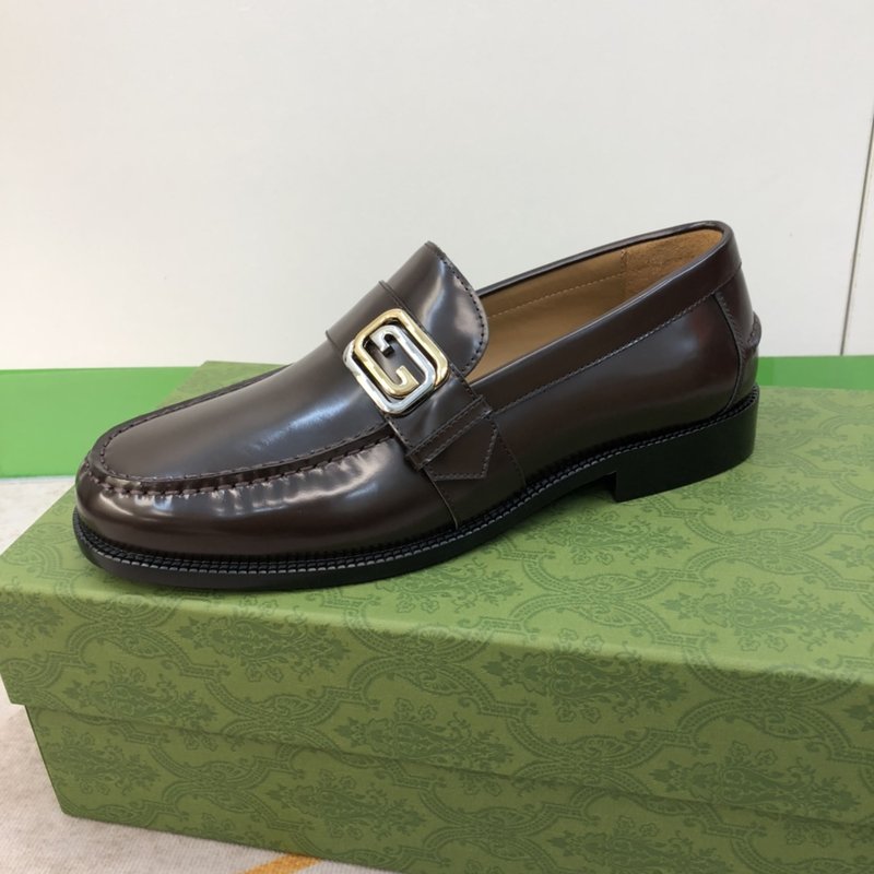 GUCCI 정장 로퍼 가죽 바닥 001-196307