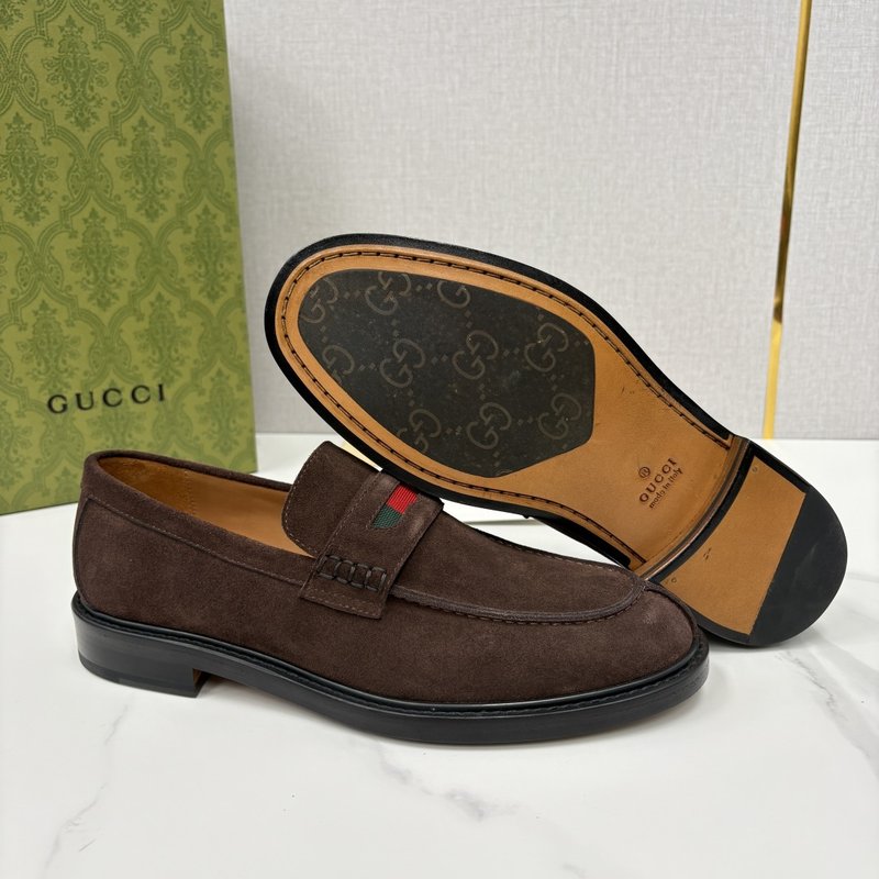 GUCCI Jordaan 남성 심플 로퍼 슈즈 001-196502