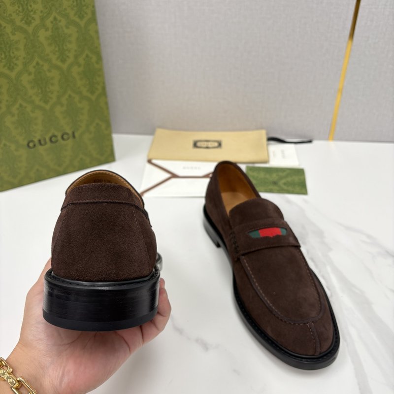 GUCCI Jordaan 남성 심플 로퍼 슈즈 001-196502