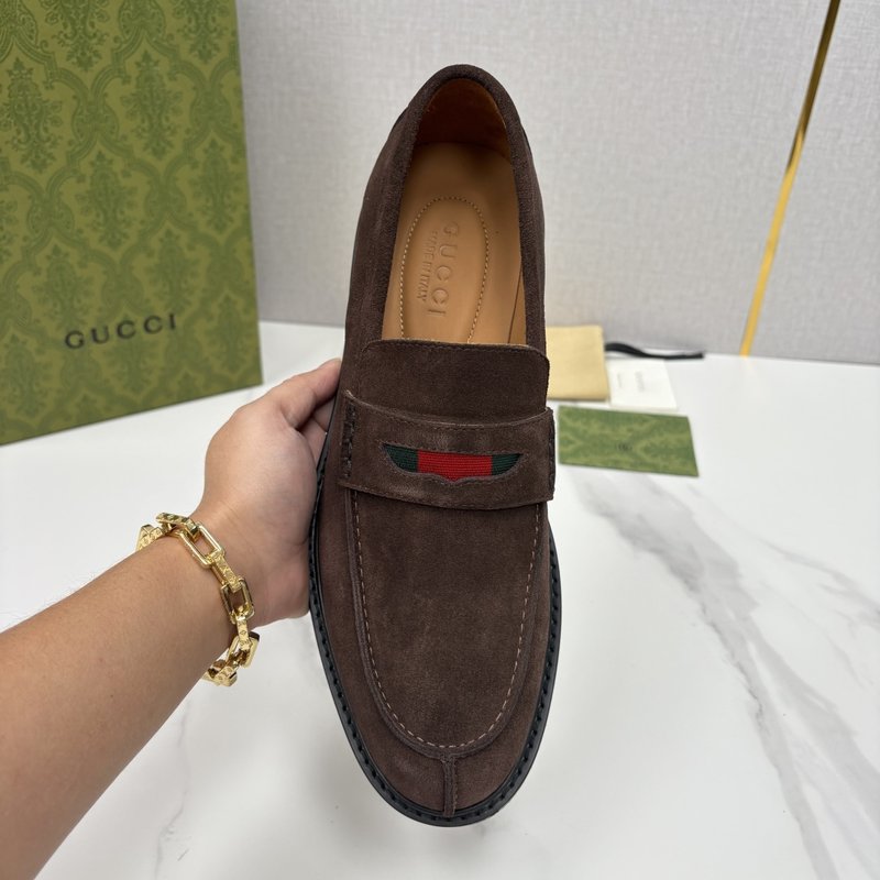 GUCCI Jordaan 남성 심플 로퍼 슈즈 001-196502