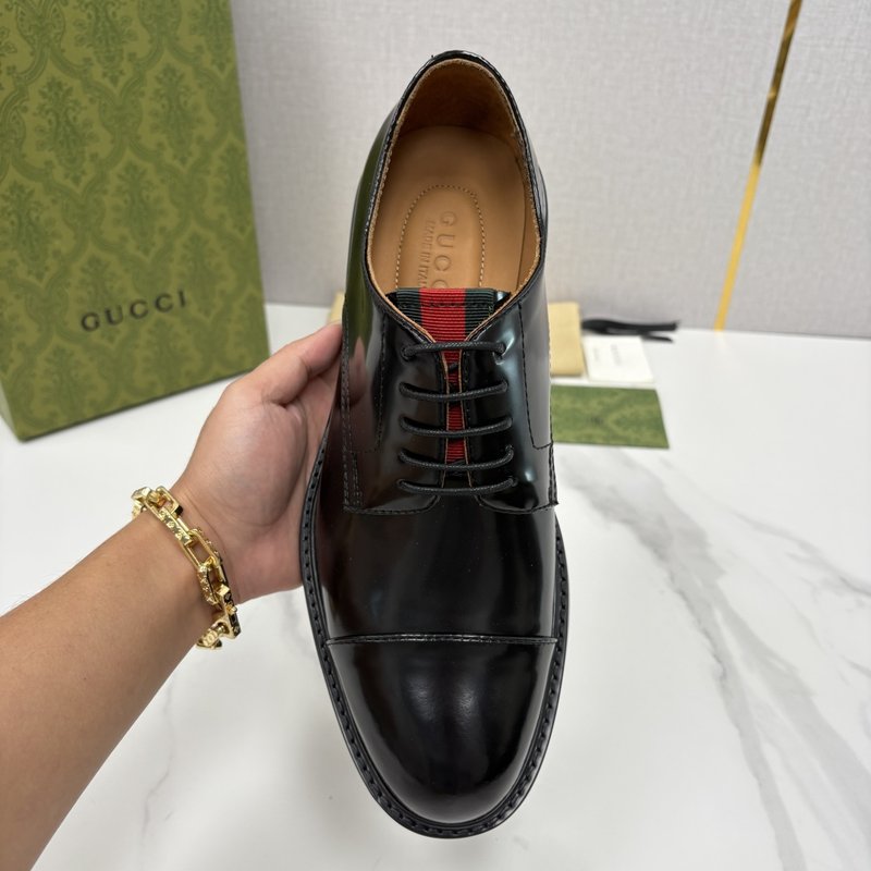 GUCCI 남성 클래식 웹팅 정장 구두 001-196511