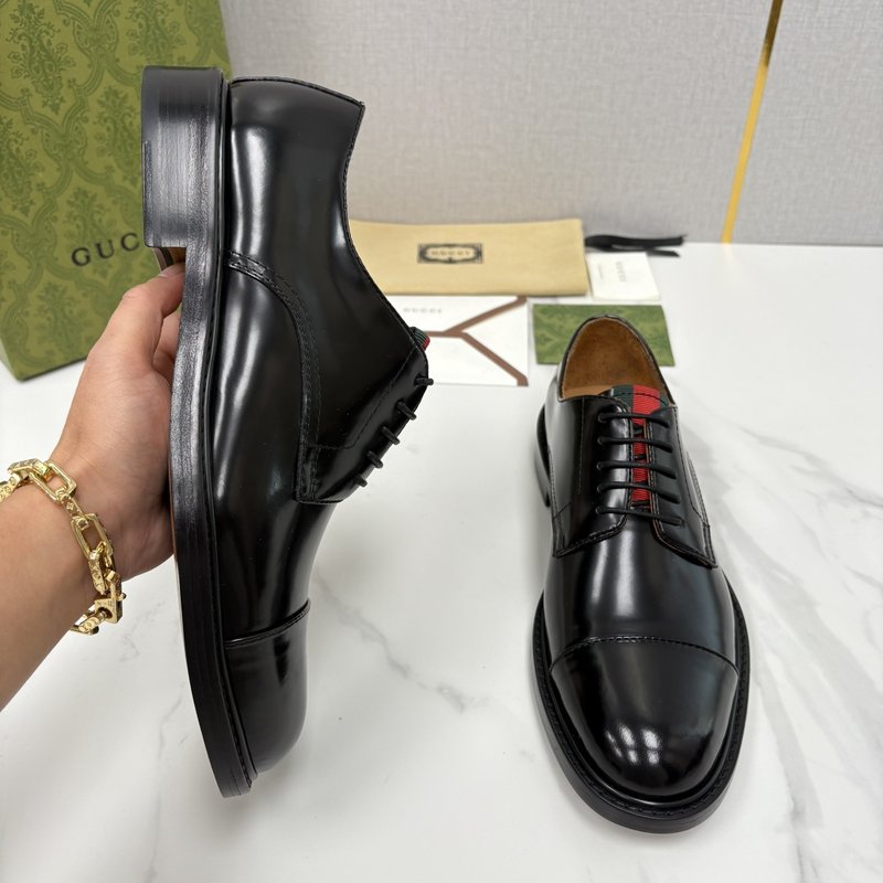 GUCCI 남성 클래식 웹팅 정장 구두 001-196511