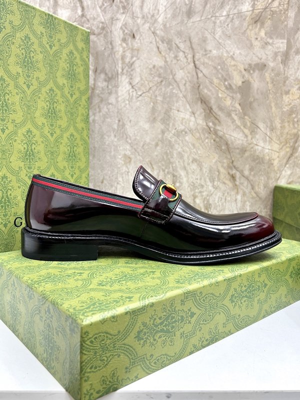 GUCCI 스트라이프 더블 G 로퍼 001-196519