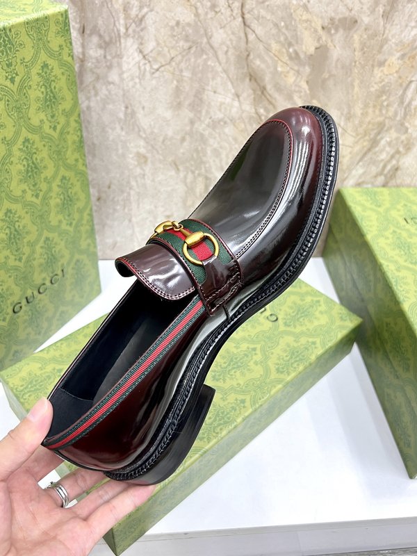 GUCCI 스트라이프 더블 G 로퍼 001-196519