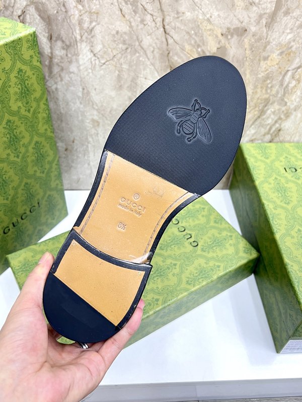GUCCI 스트라이프 더블 G 로퍼 001-196520
