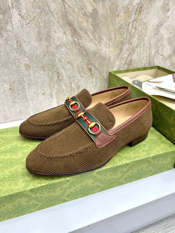 GUCCI 스트라이프 더블 G 로퍼 001-196526