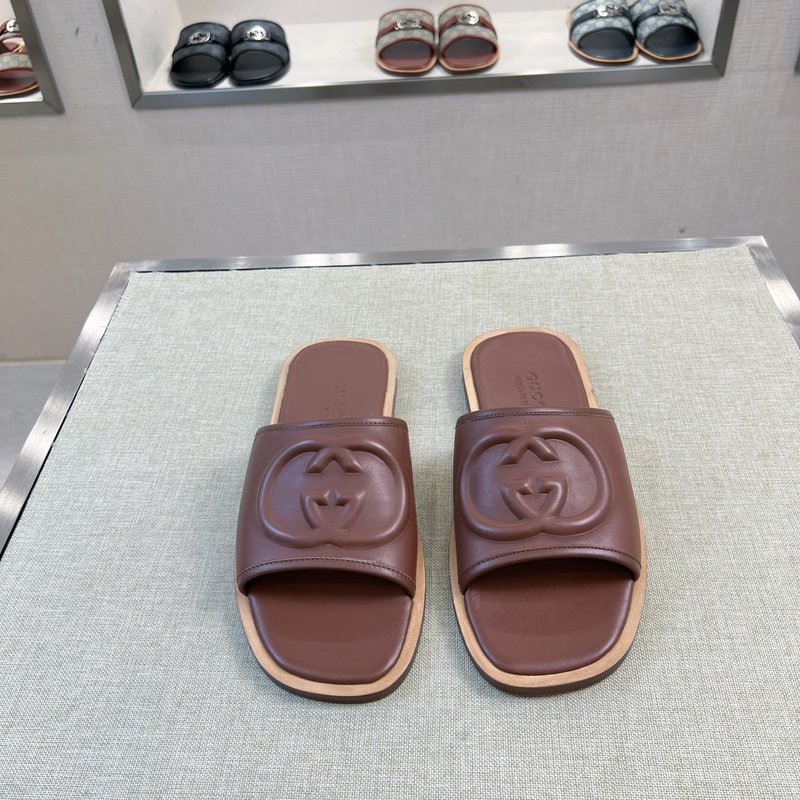 Gucci 구찌 오리지널 가죽 수제 슬리퍼 001-196555