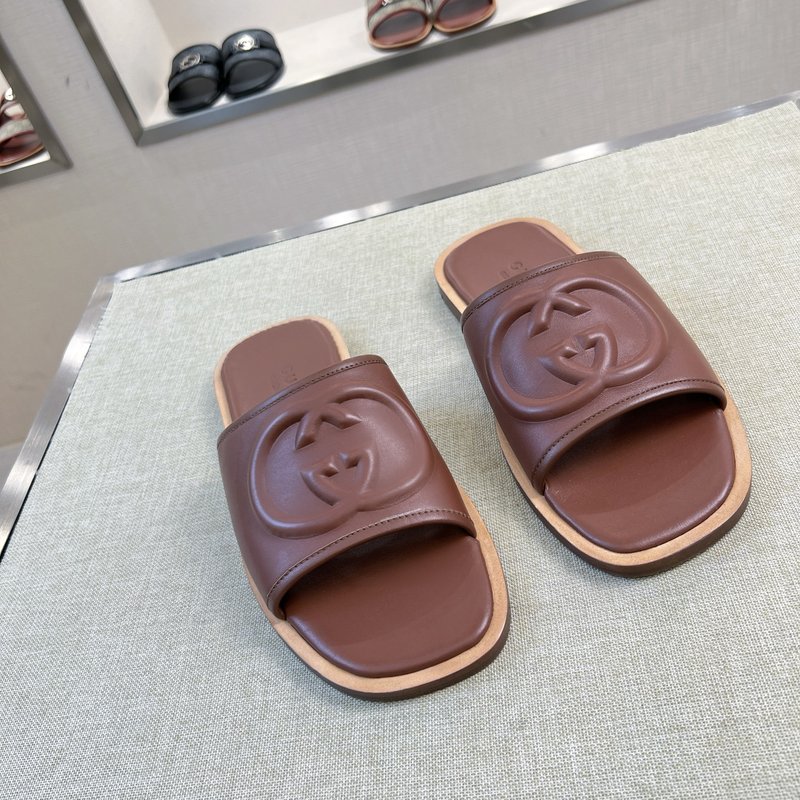 Gucci 구찌 오리지널 가죽 수제 슬리퍼 001-196555