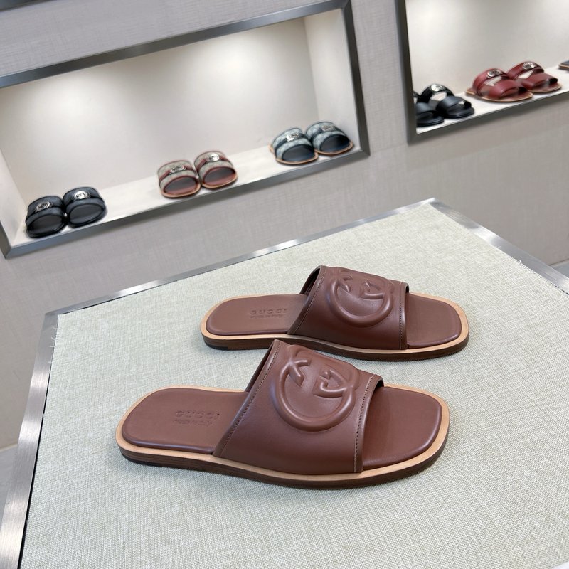 Gucci 구찌 오리지널 가죽 수제 슬리퍼 001-196555