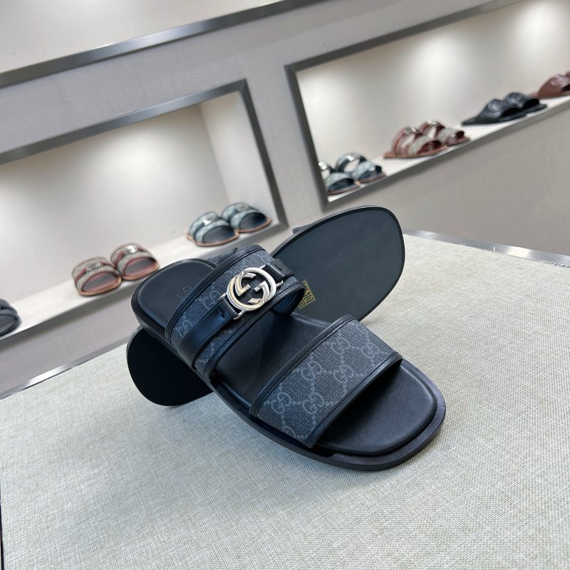 Gucci 오리지널 소재 가죽 슬리퍼 001-196559