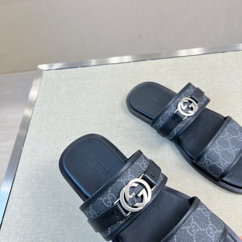 Gucci 오리지널 소재 가죽 슬리퍼 001-196559