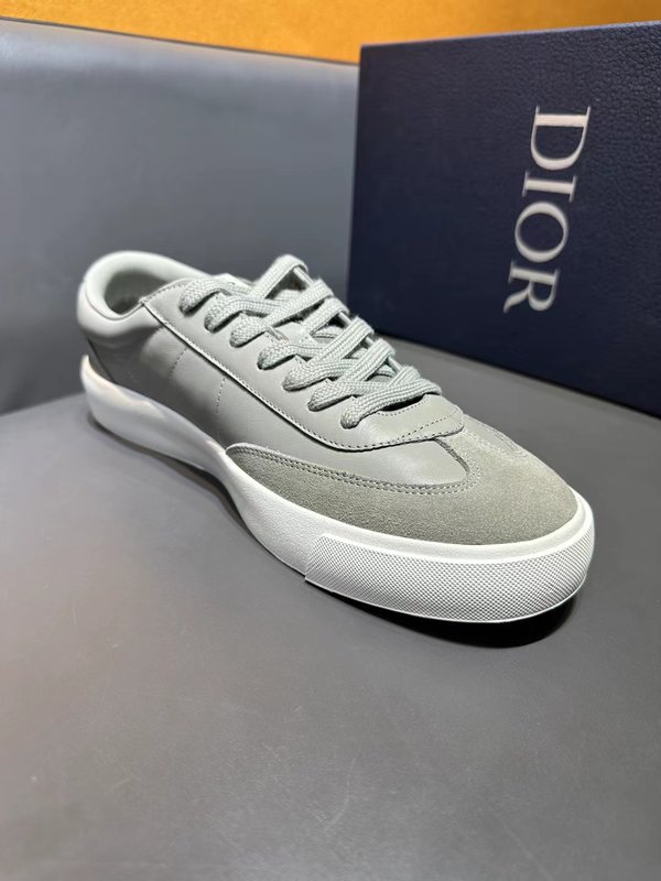 디올 DIOR 레트로 조깅 운동화 가죽 로우탑 001-196612
