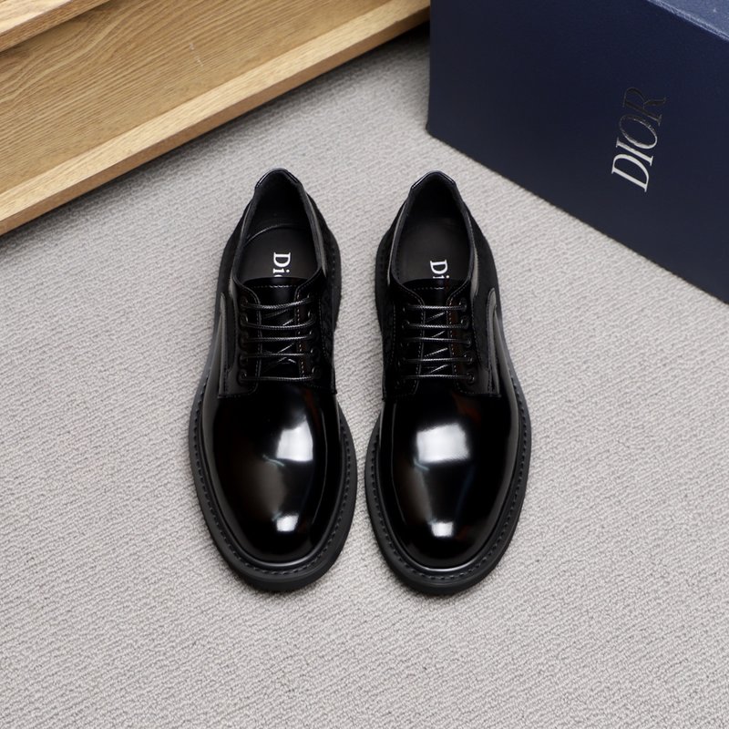Dior Explorer 블랙 카프스킨 더비슈즈 001-196620