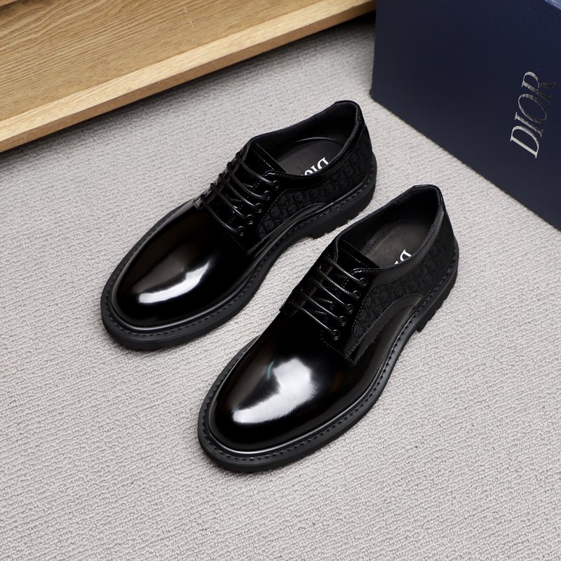 Dior Explorer 블랙 카프스킨 더비슈즈 001-196620