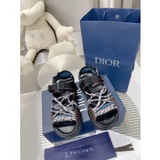 Dior H-Town 블랙 내추럴 샌들 001-196660