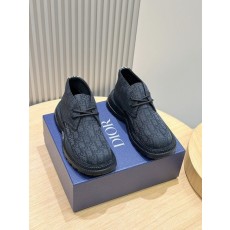 Dior 남성 레이싱 스웨드 가죽 하이톱 부츠 001-196745