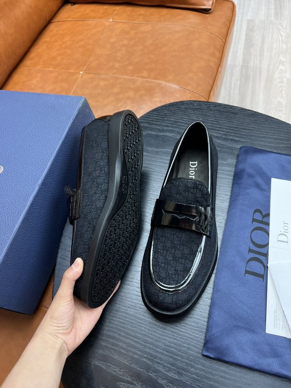 Dior 디오르 남성 블랙 로퍼 구두 001-196790