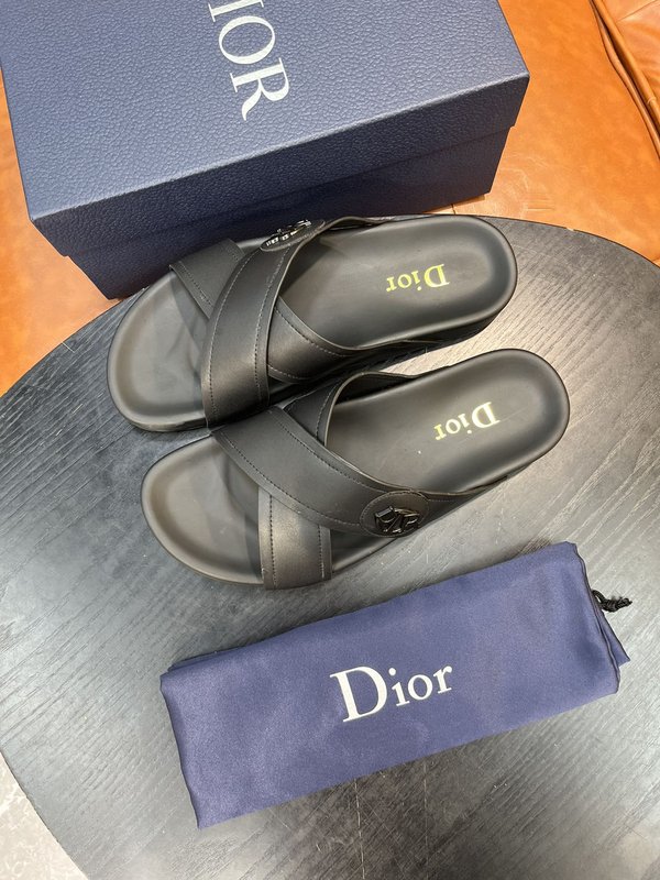 Dior 디오르 신규 여름 남성 소가죽 슬리퍼 001-196794