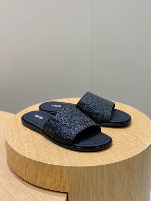 디올 Dior Alias 남성 가죽 슬리퍼 001-196810