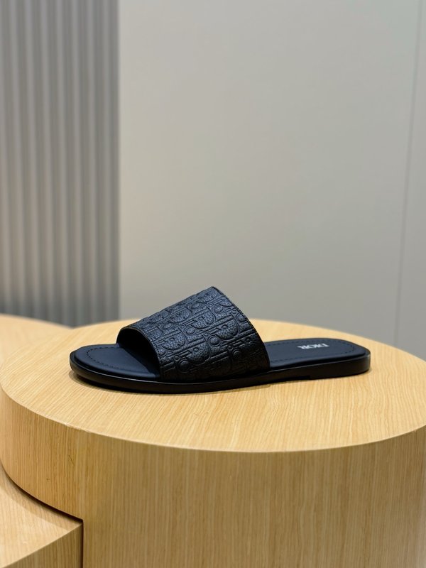 디올 Dior Alias 남성 가죽 슬리퍼 001-196810