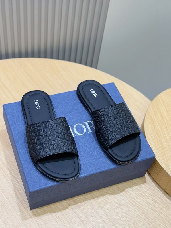 디올 Dior Alias 남성 가죽 슬리퍼 001-196810