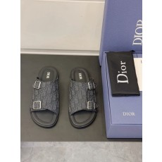 Dior Aqua 남성 오블리크 프린트 슬리퍼 001-196878