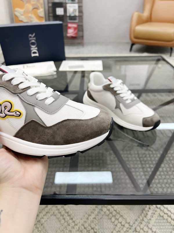 DIOR 디올 남성 레더 메쉬 스니커즈 001-196892