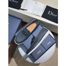 Dior Granville 남성 네이비 수ède 로퍼 001-196907