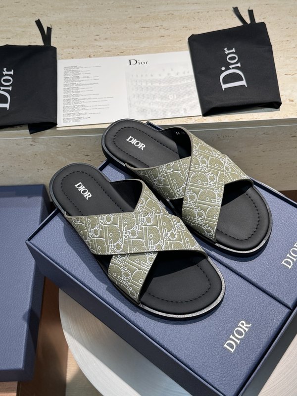 디올 Dior Alias 남성 가죽 슬리퍼 001-196910