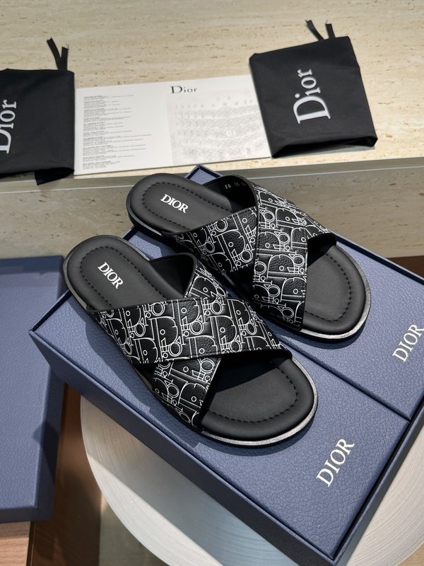 디올 Dior Alias 남성 소가죽 슬리퍼 001-196913