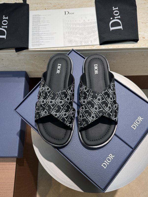 디올 Dior Alias 남성 소가죽 슬리퍼 001-196913