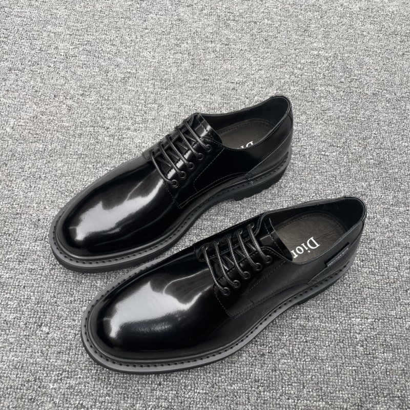 Dior Explorer 블랙 가죽 더비슈즈 001-196925