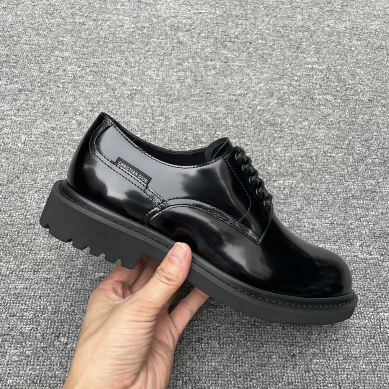 Dior Explorer 블랙 가죽 더비슈즈 001-196925
