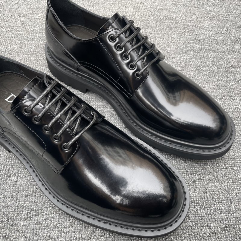 Dior Explorer 블랙 가죽 더비슈즈 001-196925