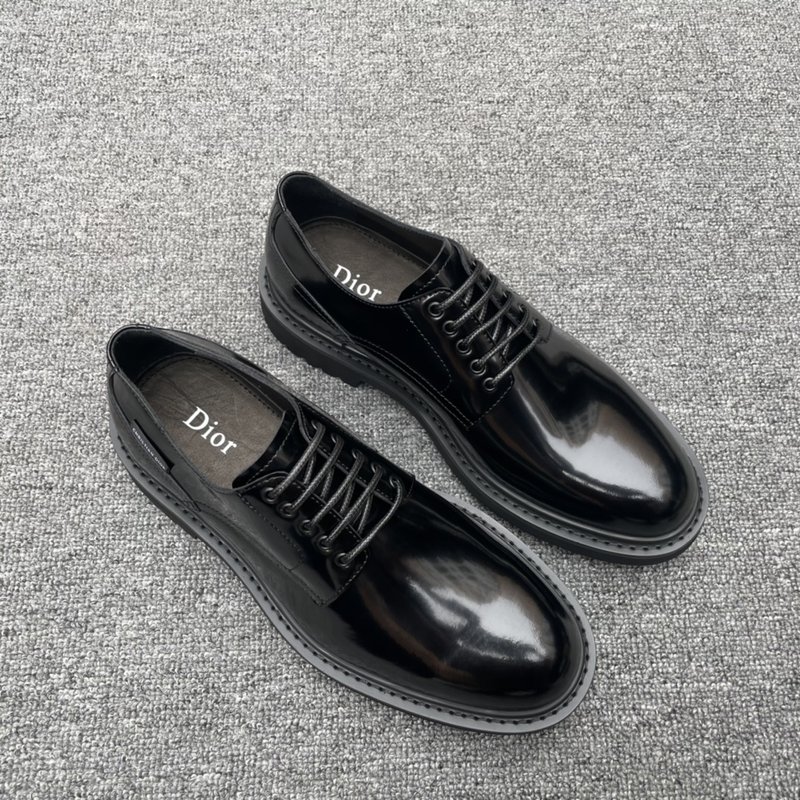 Dior Explorer 블랙 가죽 더비슈즈 001-196925