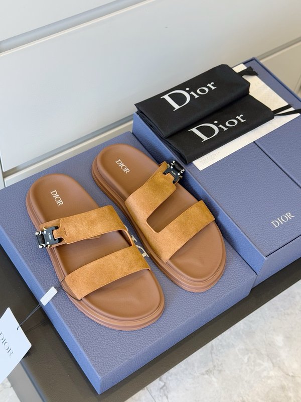 DIOR Aqua 남성 크로스 밴드 슬리퍼 샌들 001-196938