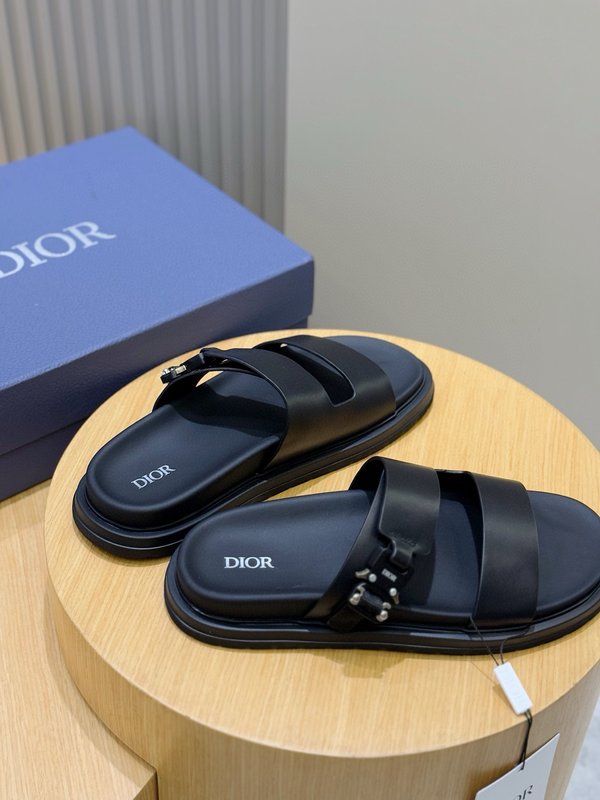 DIOR Aqua 남성 크로스 밴드 슬리퍼 001-196942
