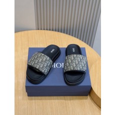 Dior Aqua 남성 CD 패턴 캔버스 슬리퍼 001-196957