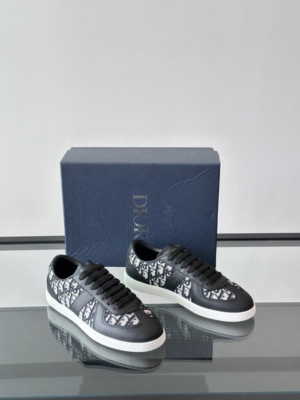 Dior 블랙 소울 클래식 모노그램 스니커즈 001-196980