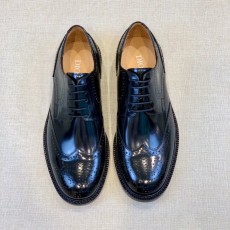 DIOR 남성 라운드 토 정장 레더 슈즈 001-197081