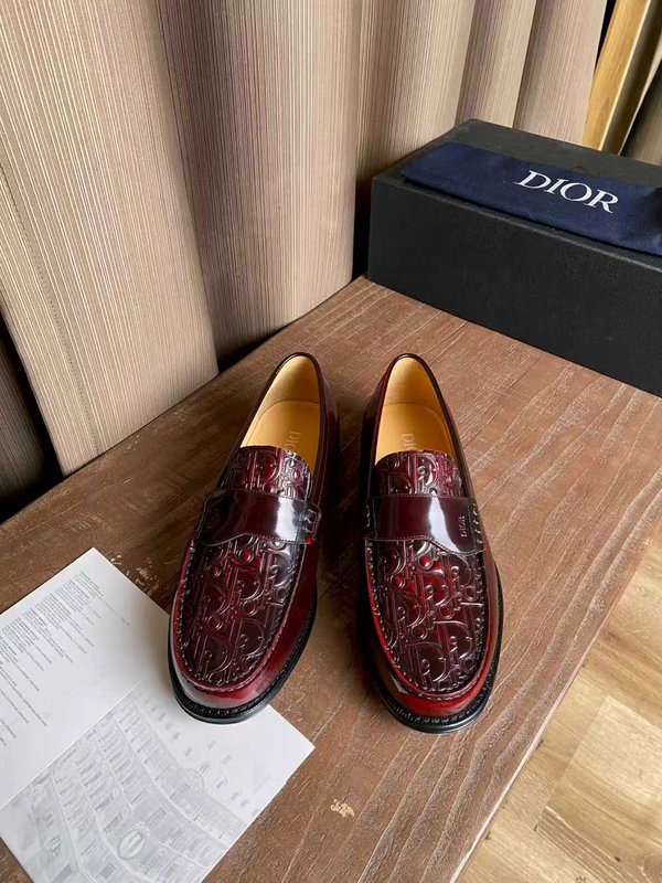 Dior 남성 수입 송아지 가죽 수제 구두 001-197092