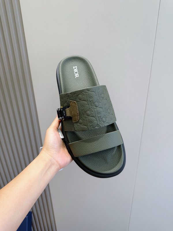 Dior Aqua男士 크로스 밴드 슬리퍼 001-197123
